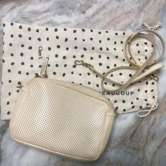 Clare V Cream Perf Midi Sac - Picture 1 of 5